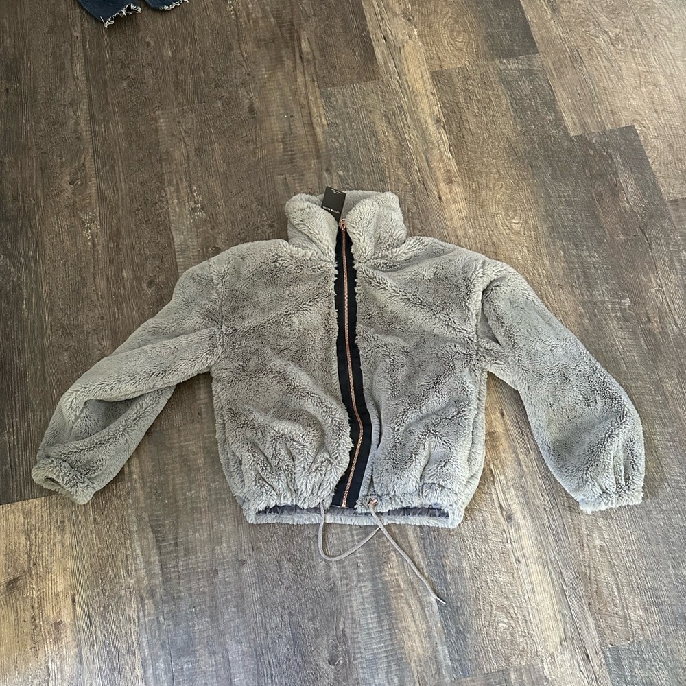 Lucky Brand Faux Fur Plush Zip-Up Jacket - New with Tags